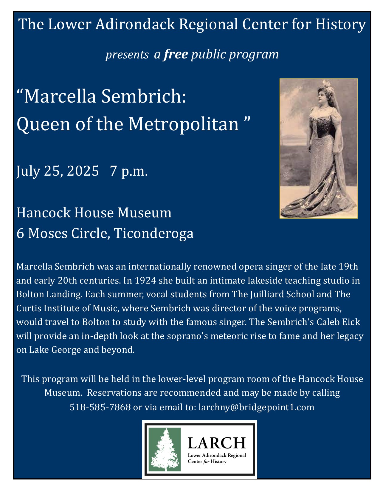 Sembrich Program