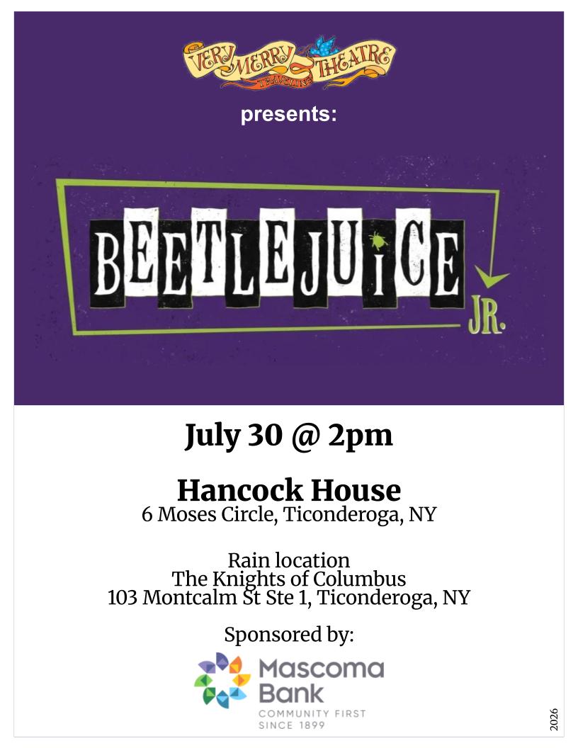 Beetlejuice Ticonderoga